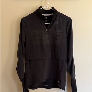 Adidas Running Black Long-Sleeve Pullover Small